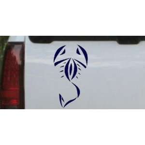 Tribal Scorpion Animals Car Window Wall Laptop Decal Sticker    Navy 
