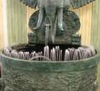 Large Cast Bronze Elephant Wall Water Fountain  