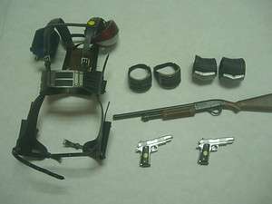 Scale HOT TOYS Watchmen COMEDIAN Harness+shot gun+pistol+knee pad 