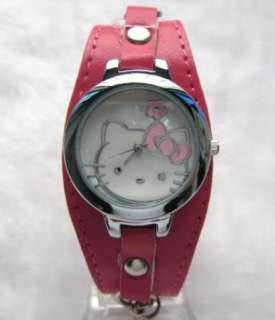   helloKitty red shell face Quartz wrist watch  113r  