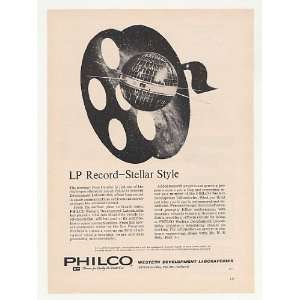  1961 US Army Courier Satellite Philco Labs Print Ad