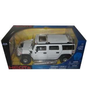  Hummer H2 White High Profile 1/24 Diecast Model Car Toys 