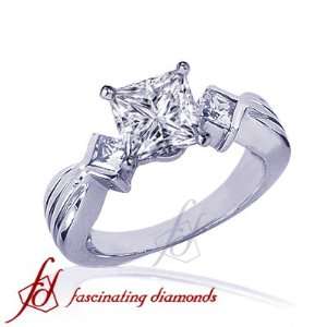   Cut 3 Stone Diamond Engagement Ring VS1 Fascinating Diamonds Jewelry