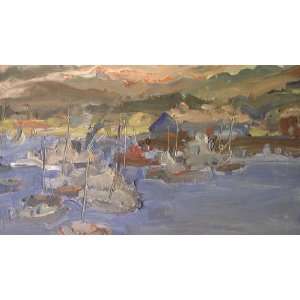 Monterey Bay By Victor Di Gesu Original Oil Painting