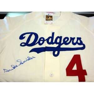 Duke Snider Autographed Dodgers Mitchell & Ness Jersey PSA/DNA  