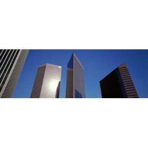 Low Angle View of Downtown Office District, Los Angeles, California 