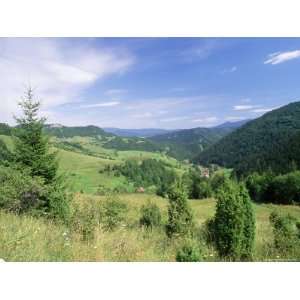 Valley Scenery Around Village of Biela, Mala Fatra Mountains, Slovakia 