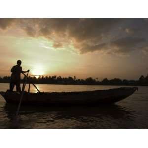  Sunrise, Boats on the Mekong Delta, Cantho, Southern 