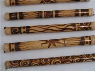 Handcrafted Bamboo Rainstick Traditional Burn Ornaments  