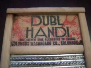 Dubl Handi Washboard Columbus Washboard Company  