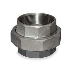 SHARON PIPING 6JK41 Union, 1 1/2 In, Threaded, 316 SS  
