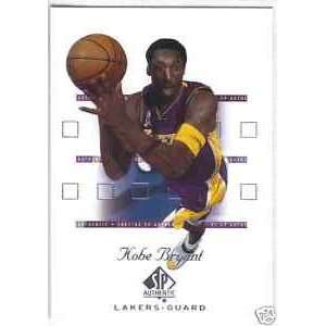  Kobe Bryant 2001 02 SP Authentic Basketball NMint # 38 Sports