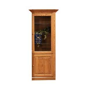  USA Made Amish Furniture Shaker Bookcase   24 With Glass 