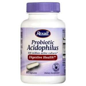  Rexall Probiotic Acidophilus Capsules   60 ct Health 
