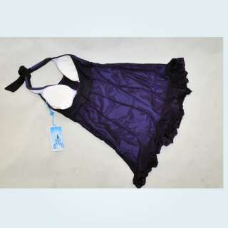 NEW beach Swim pool dress 11028 purple swimsuit swimwear one piece 