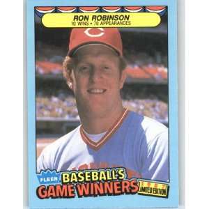  1987 Fleer Game Winners #38 Ron Robinson   Cincinnati Reds 