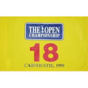  1999 British Open At Carnoustie 21x13 Pin Flag Sports 