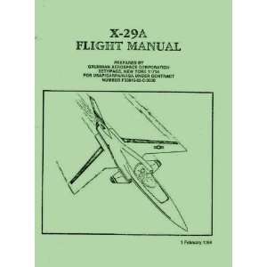  Grumman X29 A Aircraft Flight Manual Grumman Books