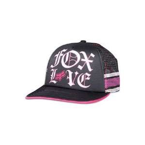  Fox Riders Co Fox Love Trucker   Womens ( Fushia 