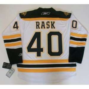  Tuukka Rask Boston Bruins White Jersey Real Rbk Sports 