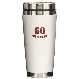  60th Birthday Classic Vintage Ceramic Travel Mug by 