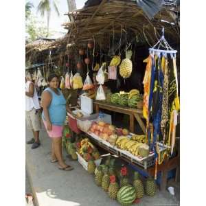Food Vendors, Manuel Antonio, Costa Rica, Central America Premium 