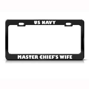  Us Navy Master Chiefs Wife Metal Military License Plate 