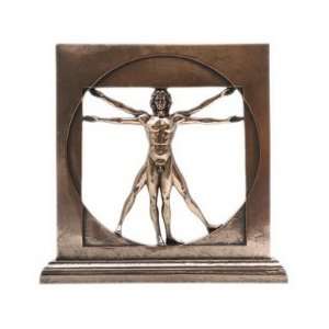  Leonardo Da Vinci Vitruvian Man Sculpture Desktop Statue 