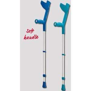  Comfort Soft Anatomic Crutches, Gray   1 Pair Health 