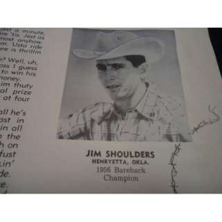 1957 Phoenix Jaycee Vintage Rodeo Program   JIM SHOULDERS  