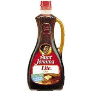 Aunt Jemima Lite Pancake Syrup 24 oz (Pack of 12)  Grocery 