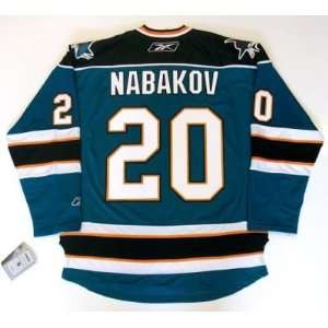  Evgeni Nabokov San Jose Sharks Jersey Real Rbk XX Large 