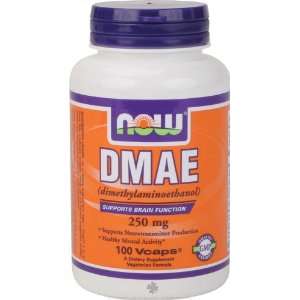  Now Foods DMAE   250 mg, 100 Vegetarian Capsules Health 