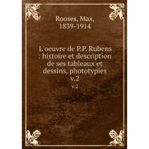   tableaux et dessins, phototypies. v.2 Max, 1839 1914 Rooses Books