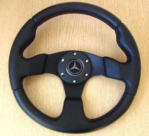 PU Leather Steering Wheel MERCEDES w123 w124 w201 190 D  