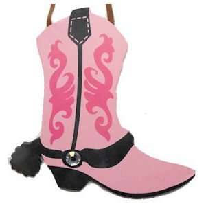 Piggies in Pink Cowgirl Boot Ornament