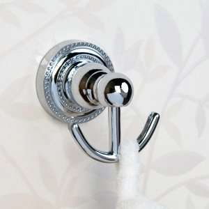  Farber Collection Double Robe Hook   Chrome
