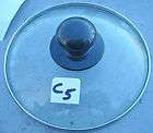 GOOD USED CLEAR GLASS POT PAN LID FITS ROUND POT 6 