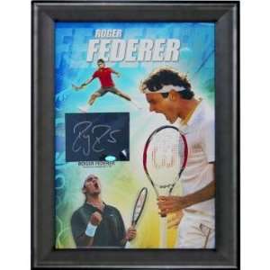  Roger Federer Cut Signature Framed 14x20 Collage Sports 