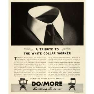  1943 Ad Domore Office Supplies Desk Chairs WWII Patriotic 