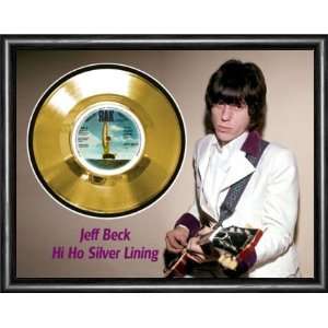  Jeff Beck Hi Ho Silver Lining Framed Gold Record A3 