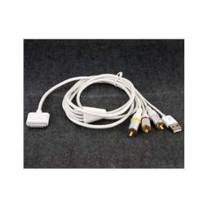  Genuine Apple AV + USB Data Cable for Apple (White 