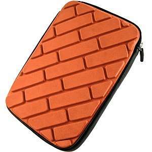  Brick Wall 7 inch Tablet & Reader Sleeve Case, Orange 