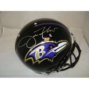 Autographed Joe Flacco Helmet   FS Proline Holo   Autographed NFL 