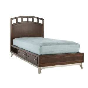  genAmerica Merlot Twin Post Bed