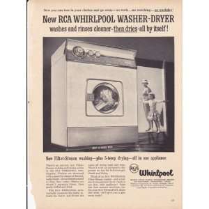   Whirlpool Washer Dryer Combination 1957 Original Vintage Advertisement
