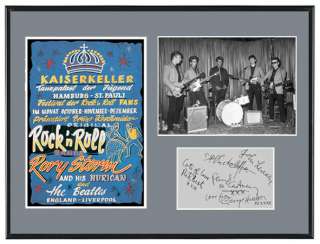 Beatles Kaiserkeller Memorabilia Poster & Autographs  