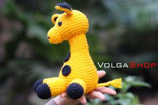 GIRAFFE Crocheted Stuffed Handmade Doll Toy Animal Amigurumi Hand made 