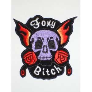  FOXY B*TCH Embroidered Patch 3 X 3 Arts, Crafts 