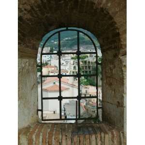 Castello Ruffo, Town View from Castle Window, Scilla, Calabria, Italy 